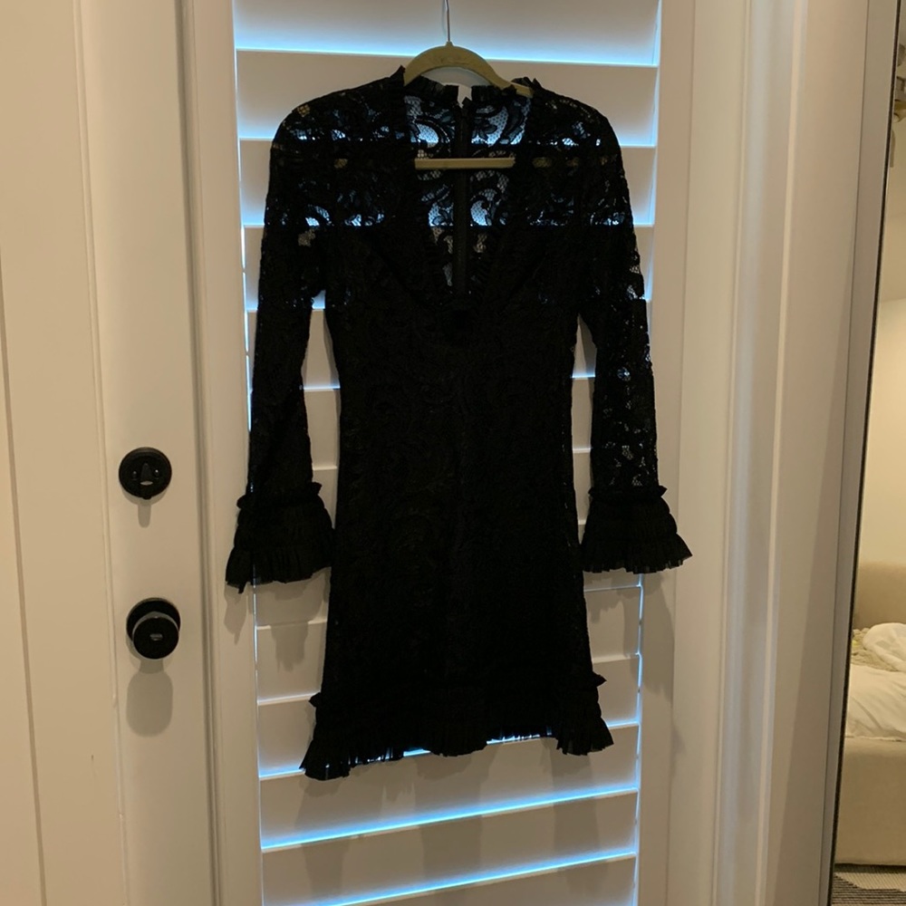 NWT Alexis Nuray - black lace dress - Picture 2 of 8